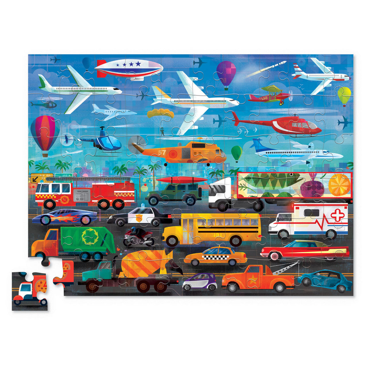 Crocodile Creek Puzzle 60pc Above + Below - Chalk