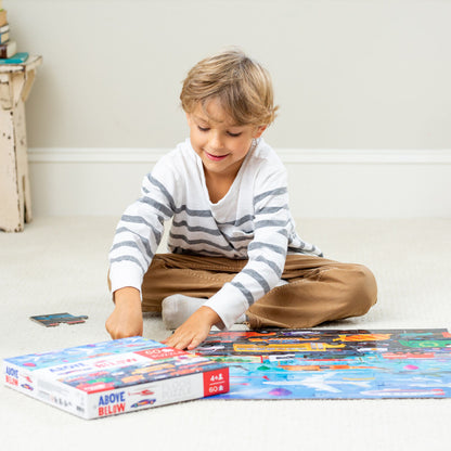 Crocodile Creek Puzzle 60pc Above + Below - Chalk