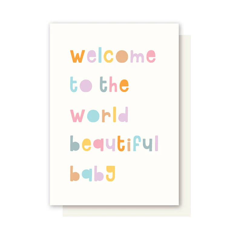 Elly Oak Card New Baby Welcome