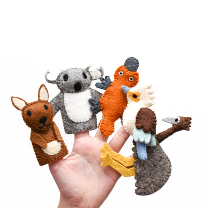 Tara Treasures Finger Puppet Set Australian Animals