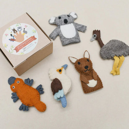 Tara Treasures Finger Puppet Set Australian Animals