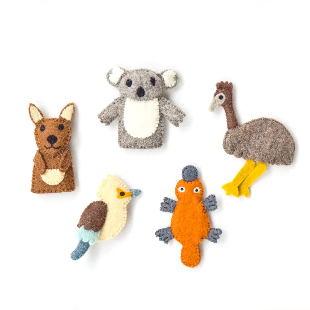 Tara Treasures Finger Puppet Set Australian Animals