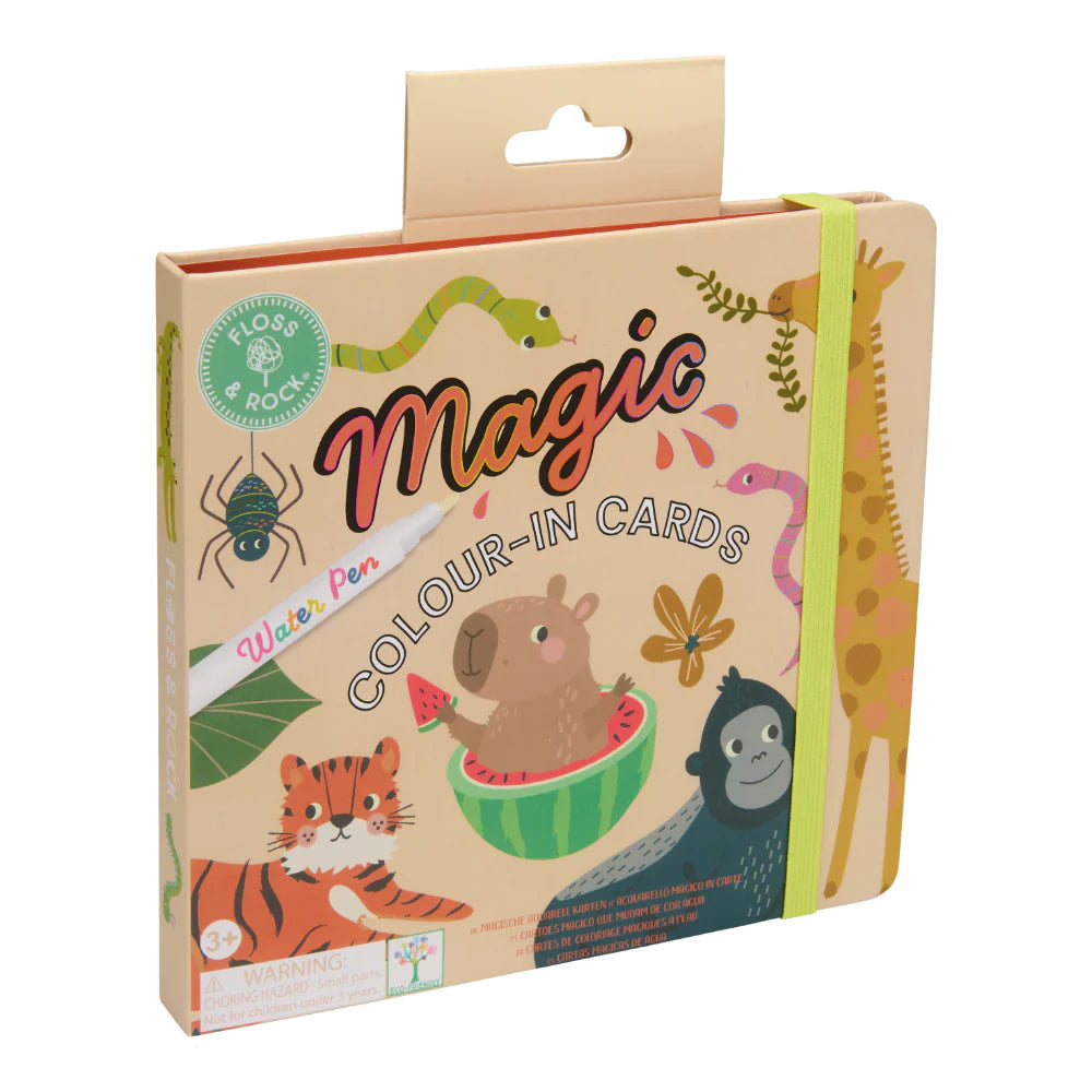 Floss & Rock Magic Colour In Cards Jungle - Chalk