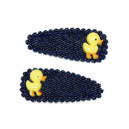 Goody Gumdrops Hair Snaps Ducky Denim Dark Small