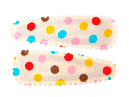 Goody Gumdrops Hair Snaps Polka Ivory