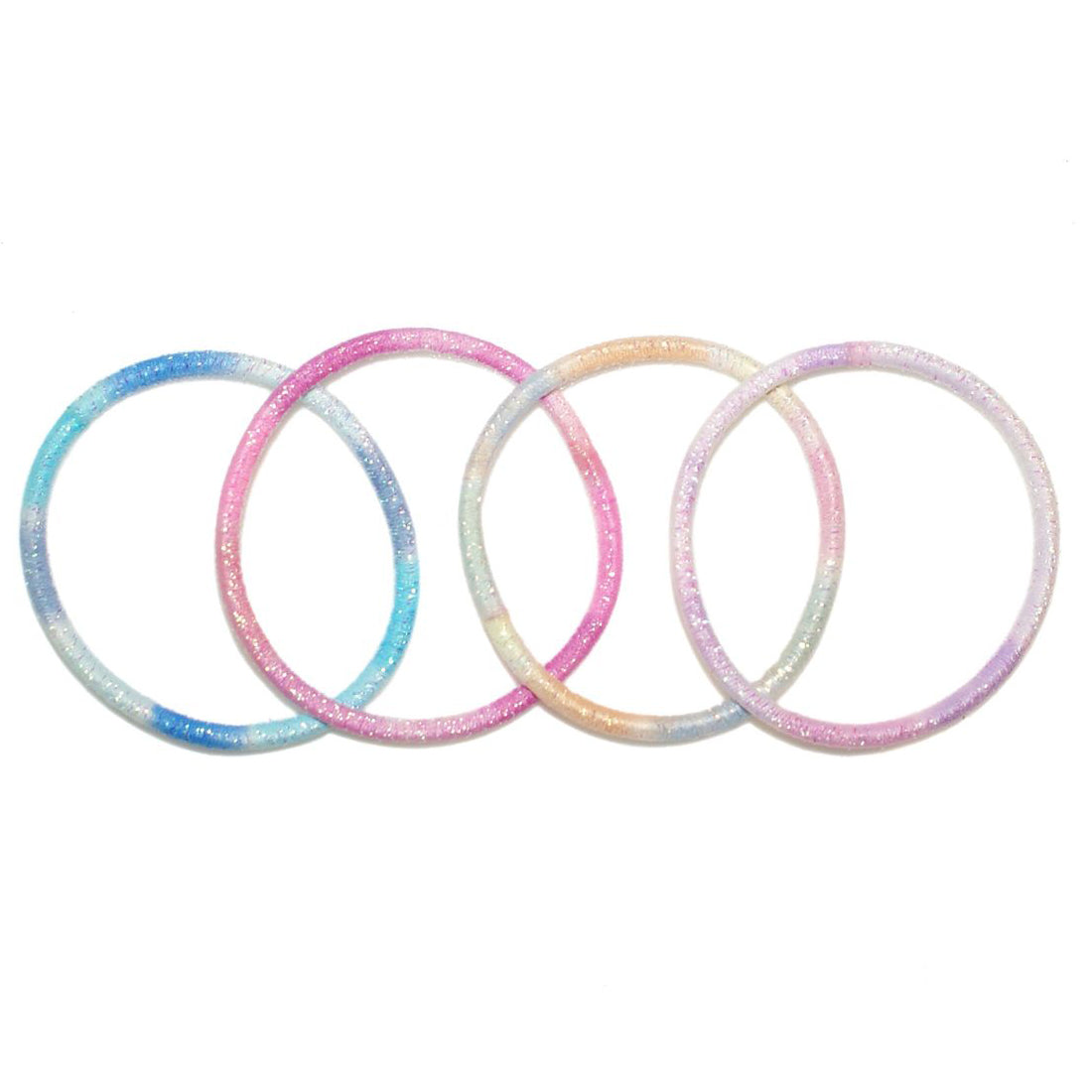 Goody Gumdrops Elastics Glitter Colour 4 Pack - Chalk
