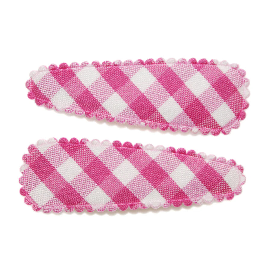 Goody Gumdrops Hair Snaps Gingham Pink