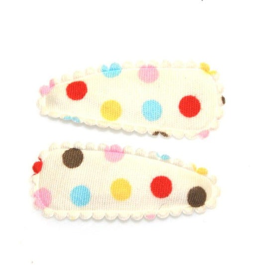 Goody Gumdrops Hair Snaps Polka Ivory Small