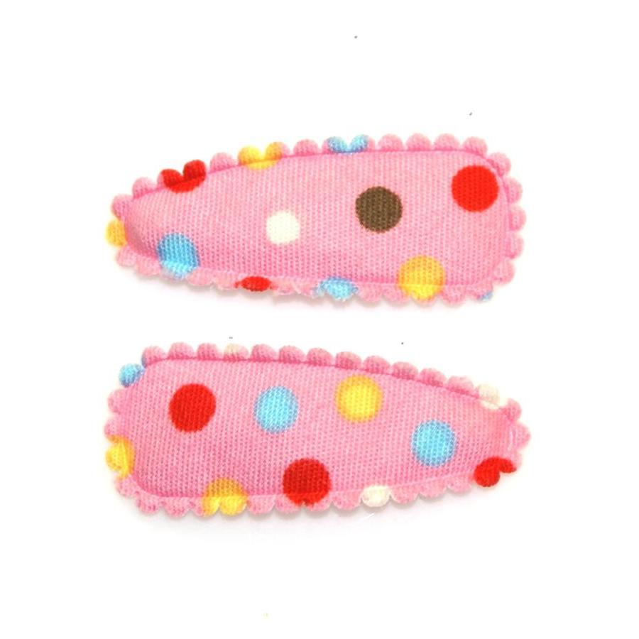 Goody Gumdrops Hair Snaps Polka Pink Small