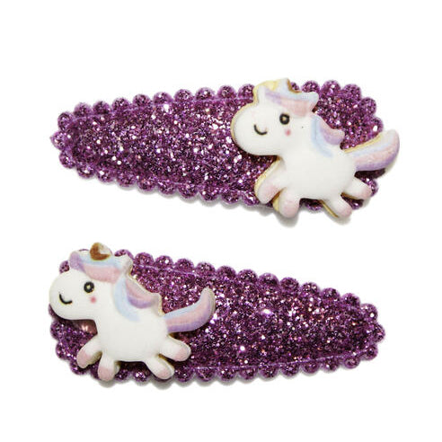 Goody Gumdrops Hair Snaps Unicorn Glitter Purple