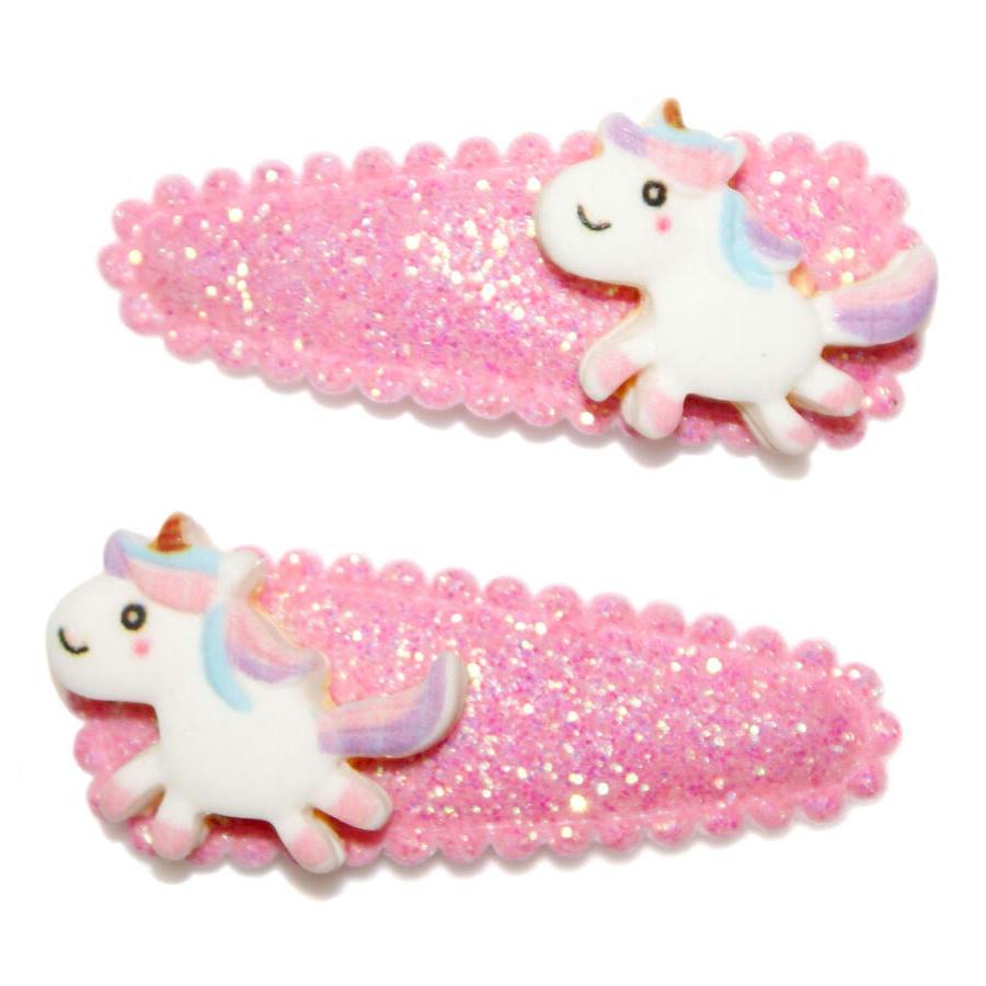 Goody Gumdrops Hair Snaps Unicorn Glitter Pink