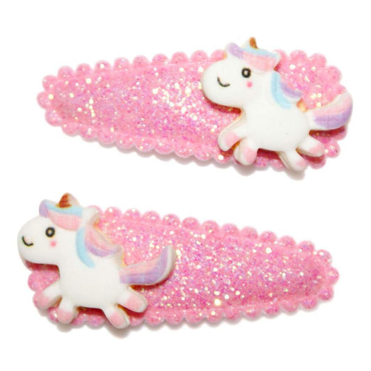 Goody Gumdrops Hair Snaps Unicorn Glitter Pink