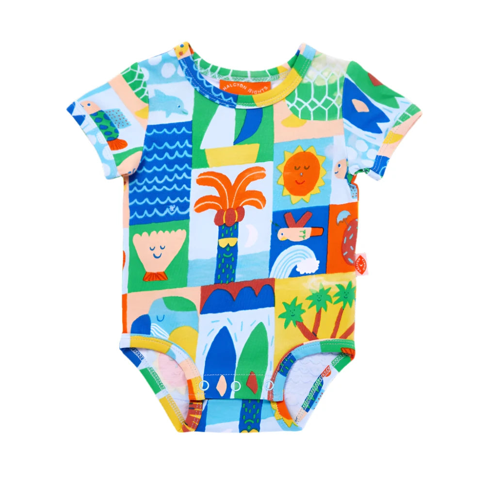 Halcyon Nights Short Sleeve Bodysuit Hello Sunshine