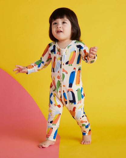 Halcyon Nights Long Sleeve Romper Flamin Galahs