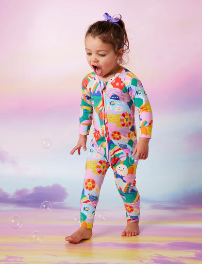 Halcyon Nights Long Sleeve Zipsuit Rainbow Valley