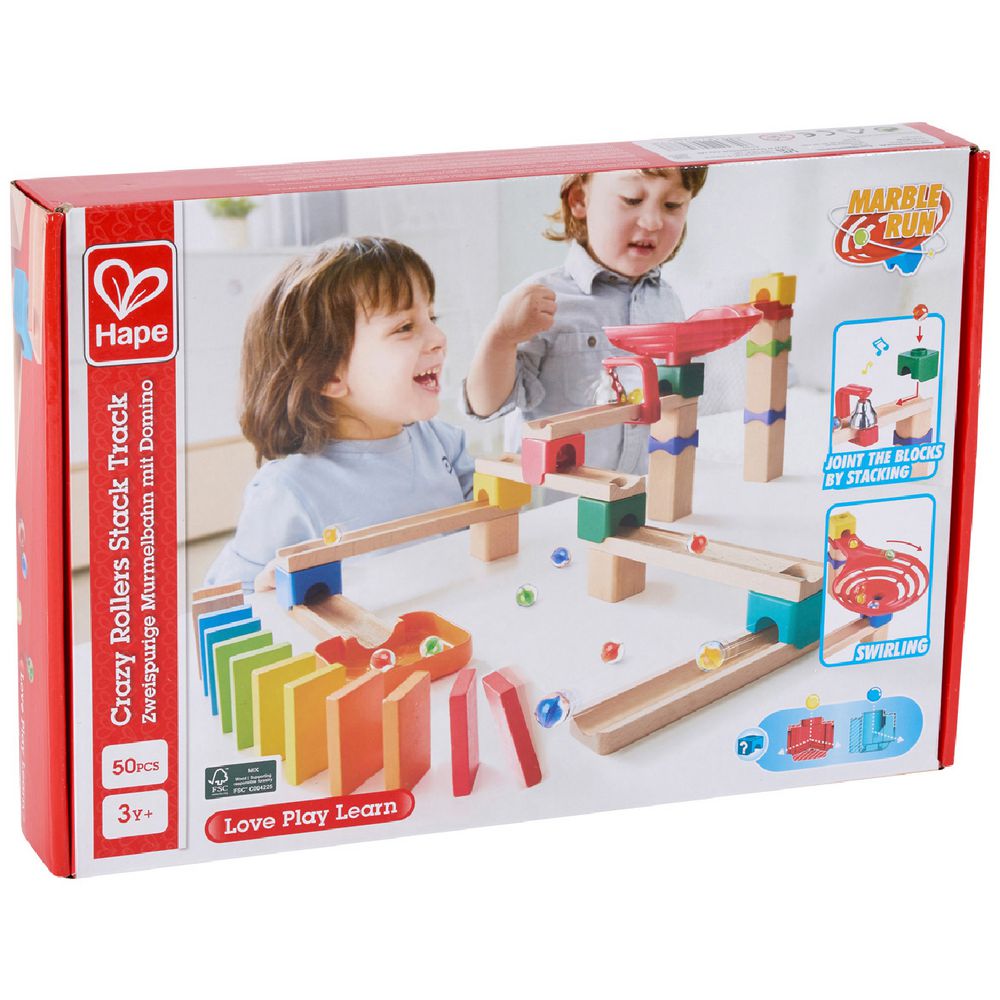 Hape Train Crazy Rollers Stack Track - Chalk