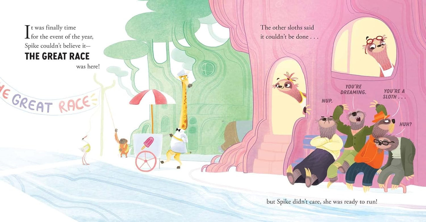 Hardback Book The Speedy Sloth - Chalk