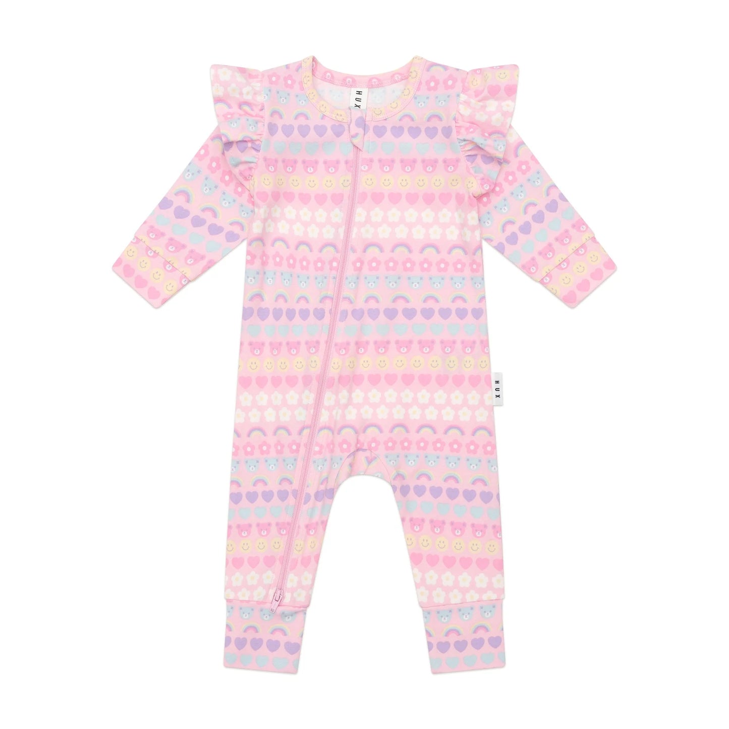 Hux Romper Rainbow Frill Emoji