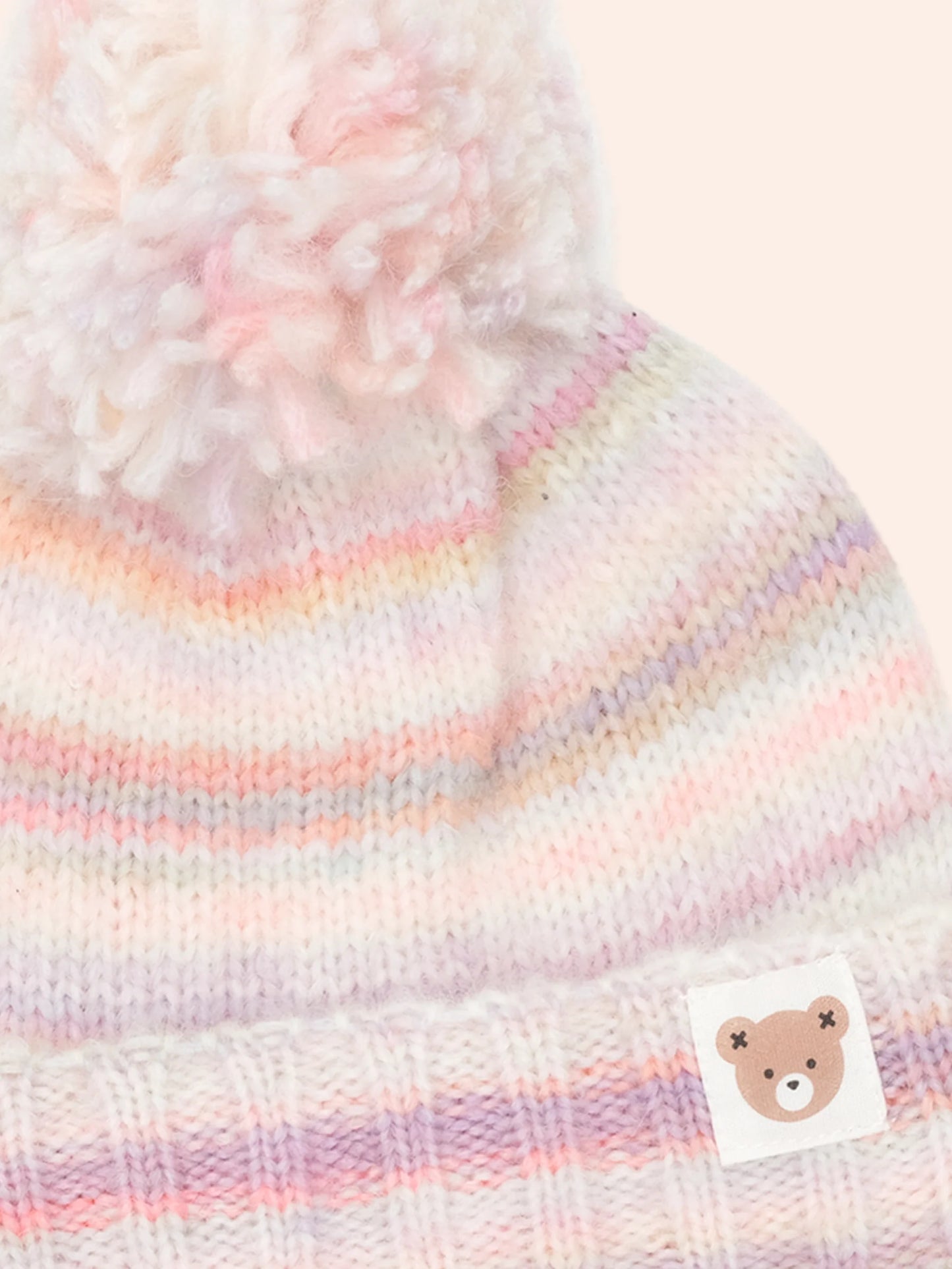 Huxbaby Knit Beanie Rainbow Stripe