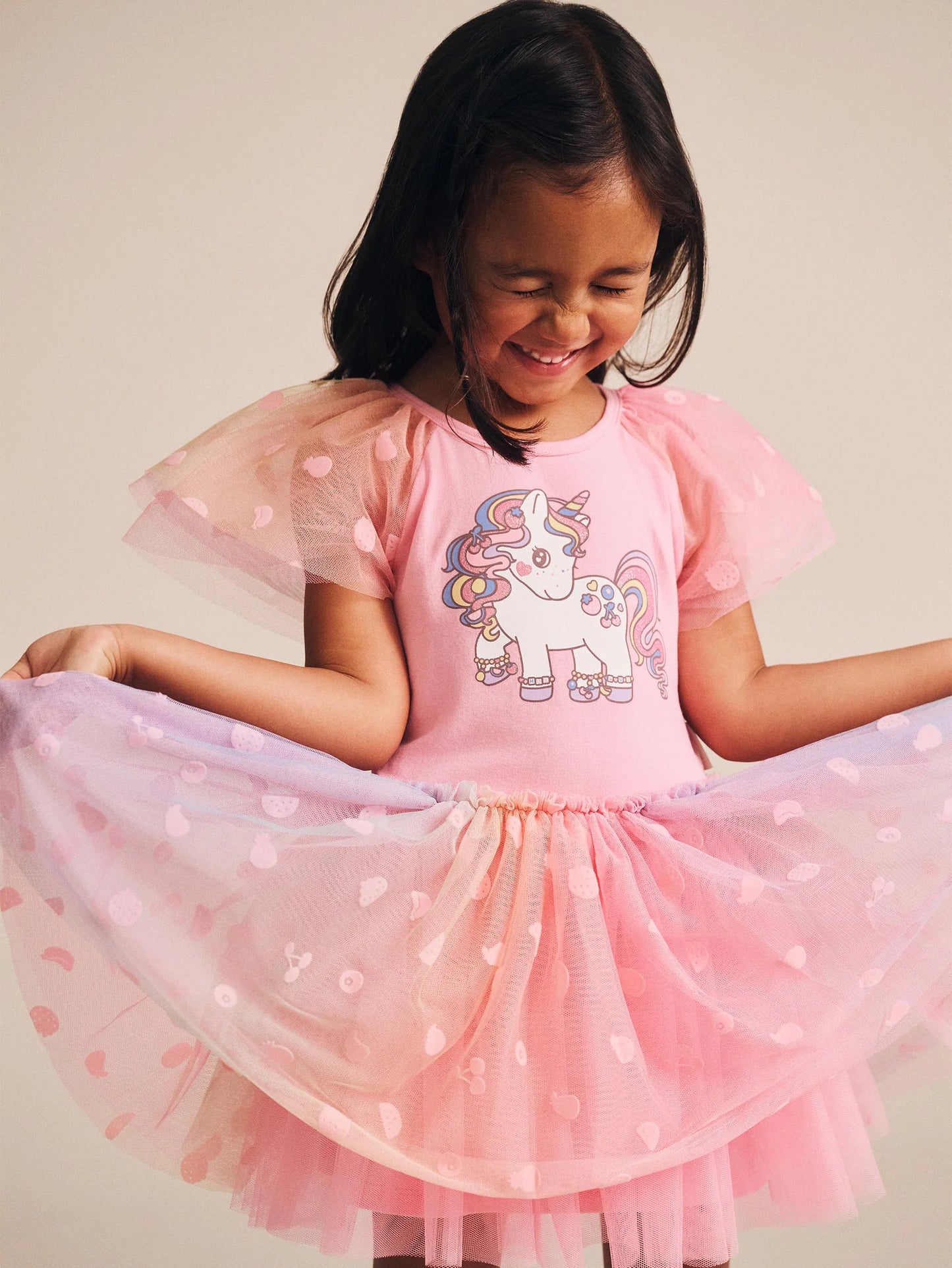 Huxbaby Dress Tulle Rainbow Unicorn