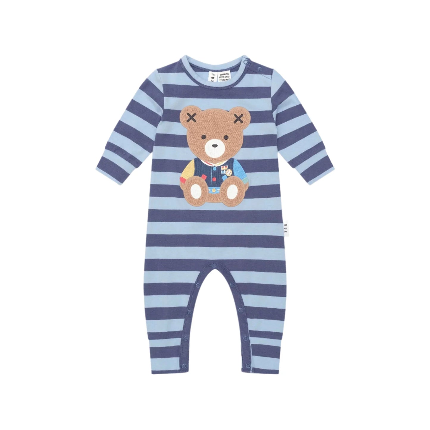 Hux Romper College Blue Stripe