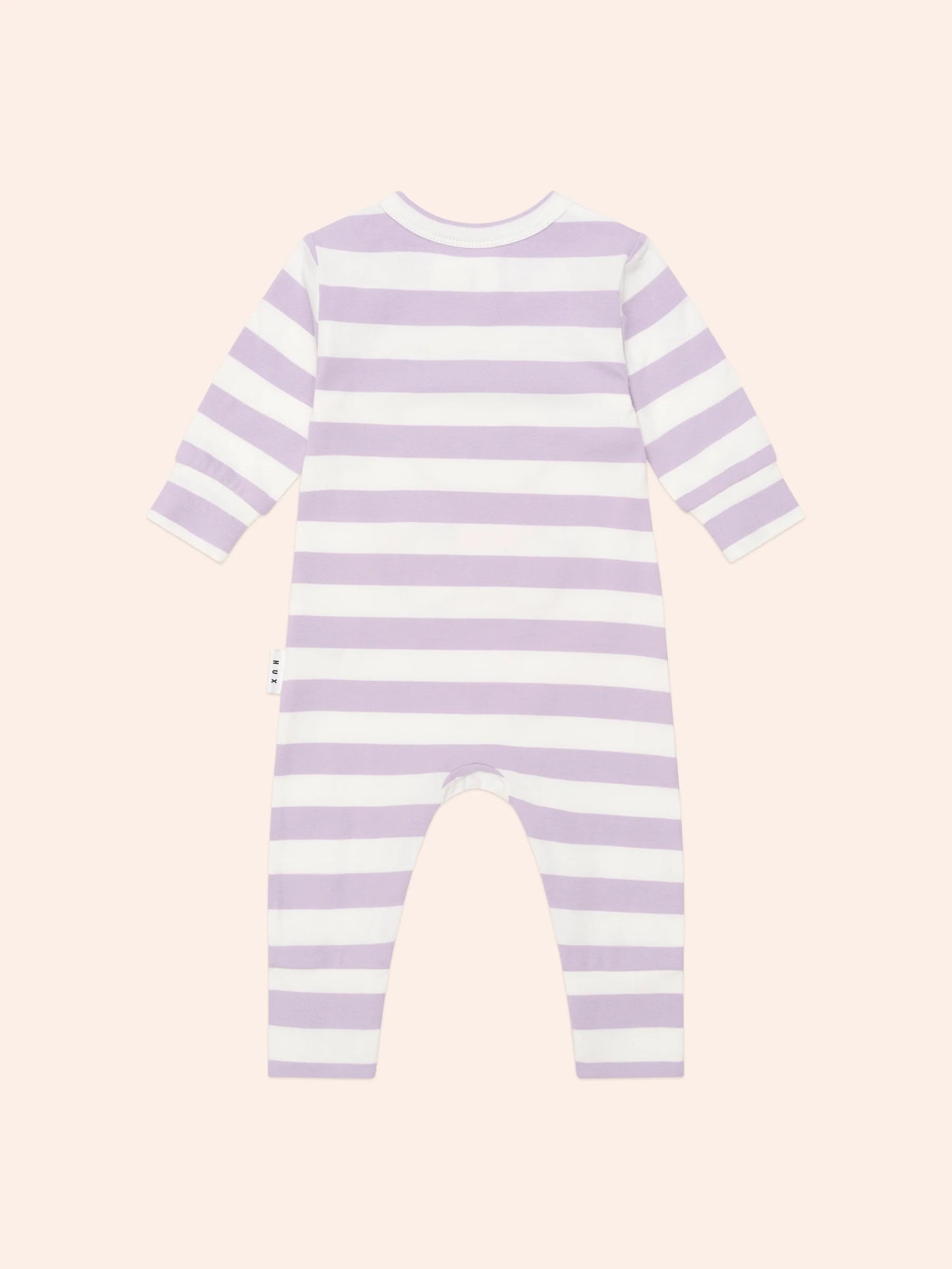 Hux Romper College Orchid Stripe