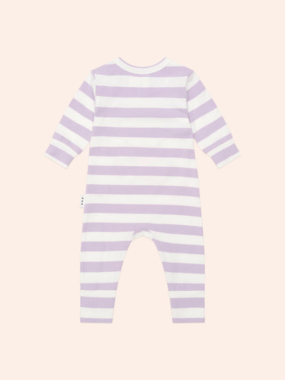 Hux Romper College Orchid Stripe