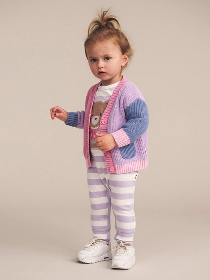 Hux Romper College Orchid Stripe