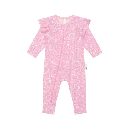 Hux Romper Ditsy Floral Frill