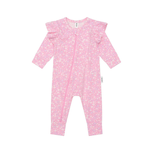 Hux Romper Ditsy Floral Frill