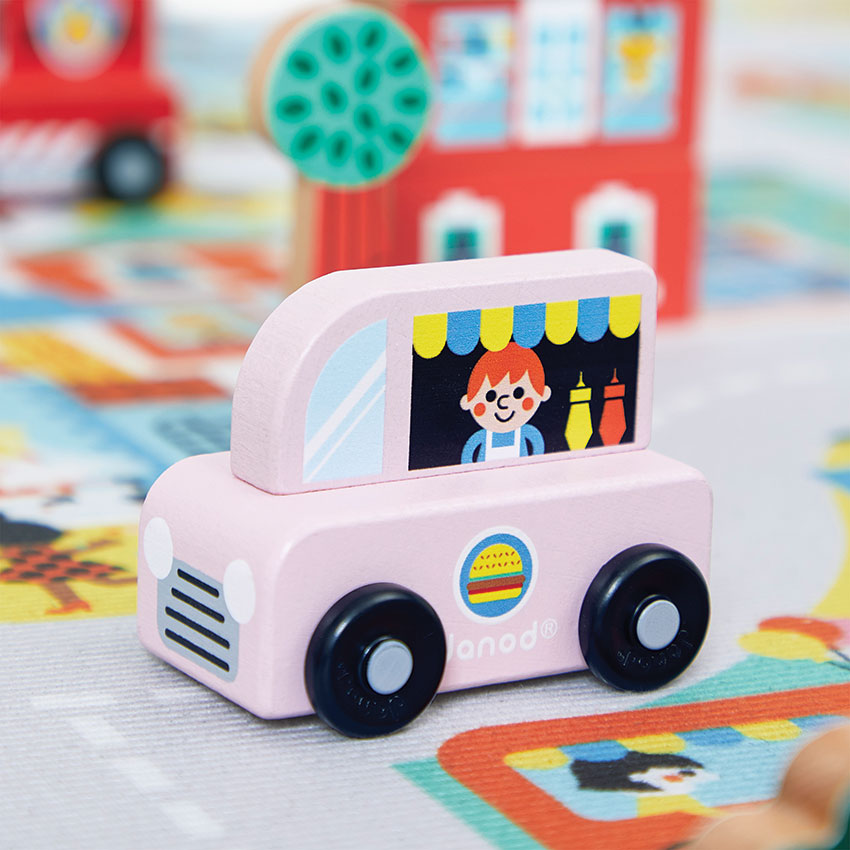 Janod Wooden Vehicle Food Truck
