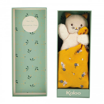 Kaloo Comforter Doudou Yellow Cat