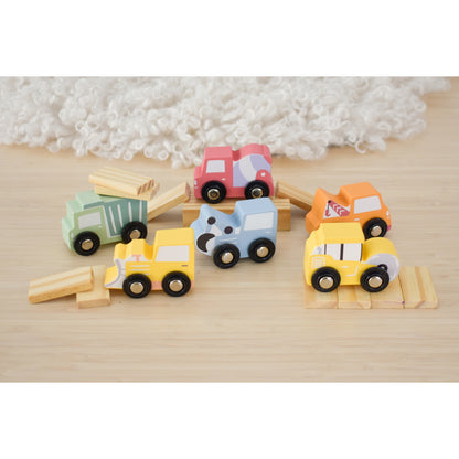 Kaper Kidz Wooden Constructors Vehicles Set