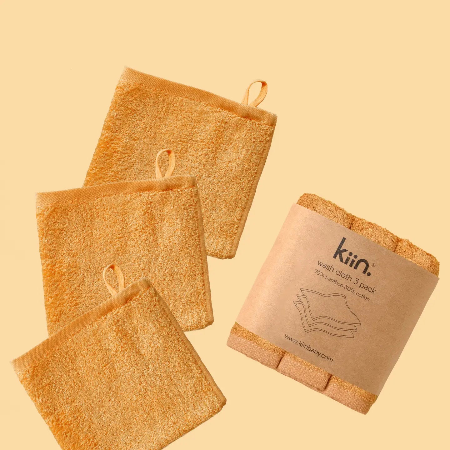 Kiin Wash Cloths 3 Pack