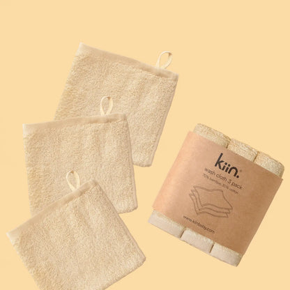 Kiin Wash Cloths 3 Pack