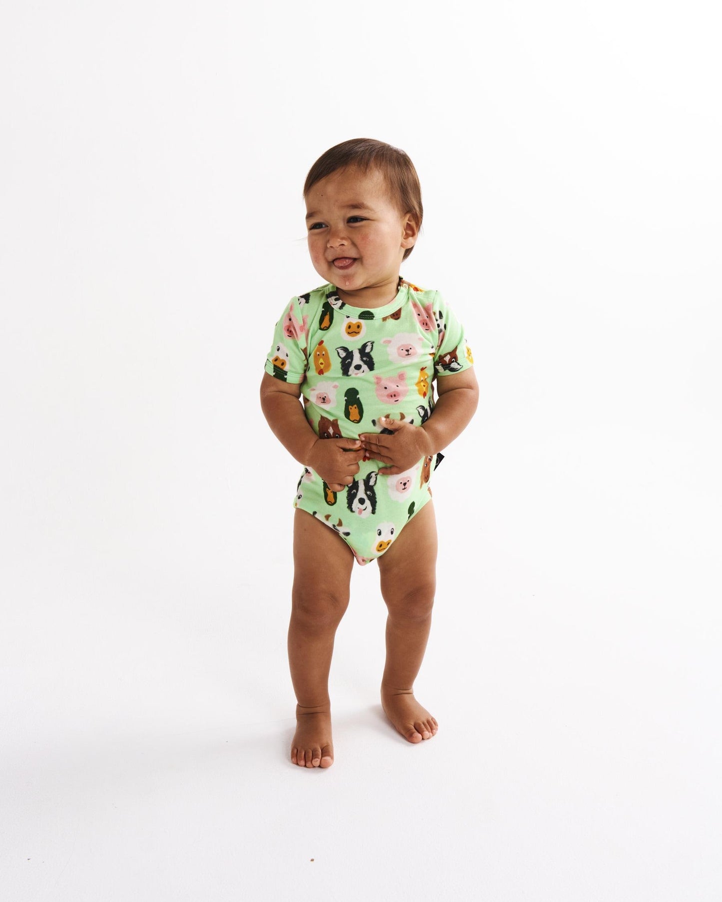 Kip & Co Organic Romper Farm Friends