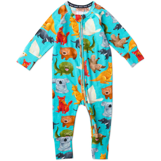 Kip & Co Organic Zip Romper Home Among The Gum Trees