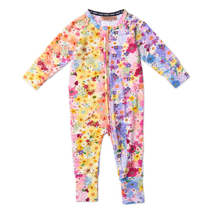 Kip & Co Organic Zip Romper Posie Lane