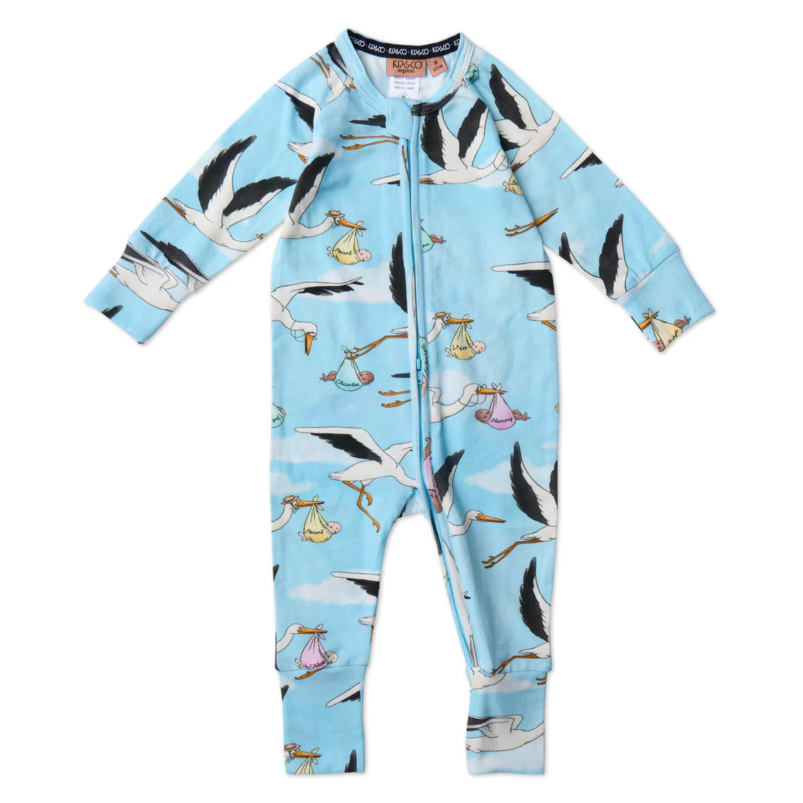 Kip & Co Organic Zip Romper Special Delivery