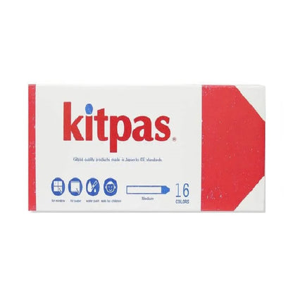 Kitpas Rice Wax Crayons 16