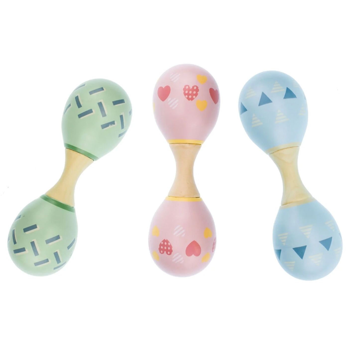 Kaper Kidz Calm Double Head Maracas - Chalk