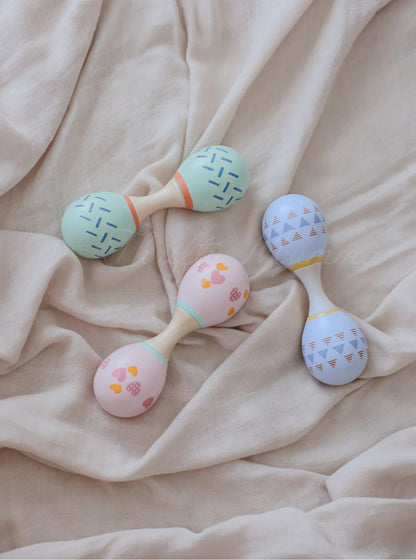 Kaper Kidz Calm Double Head Maracas - Chalk