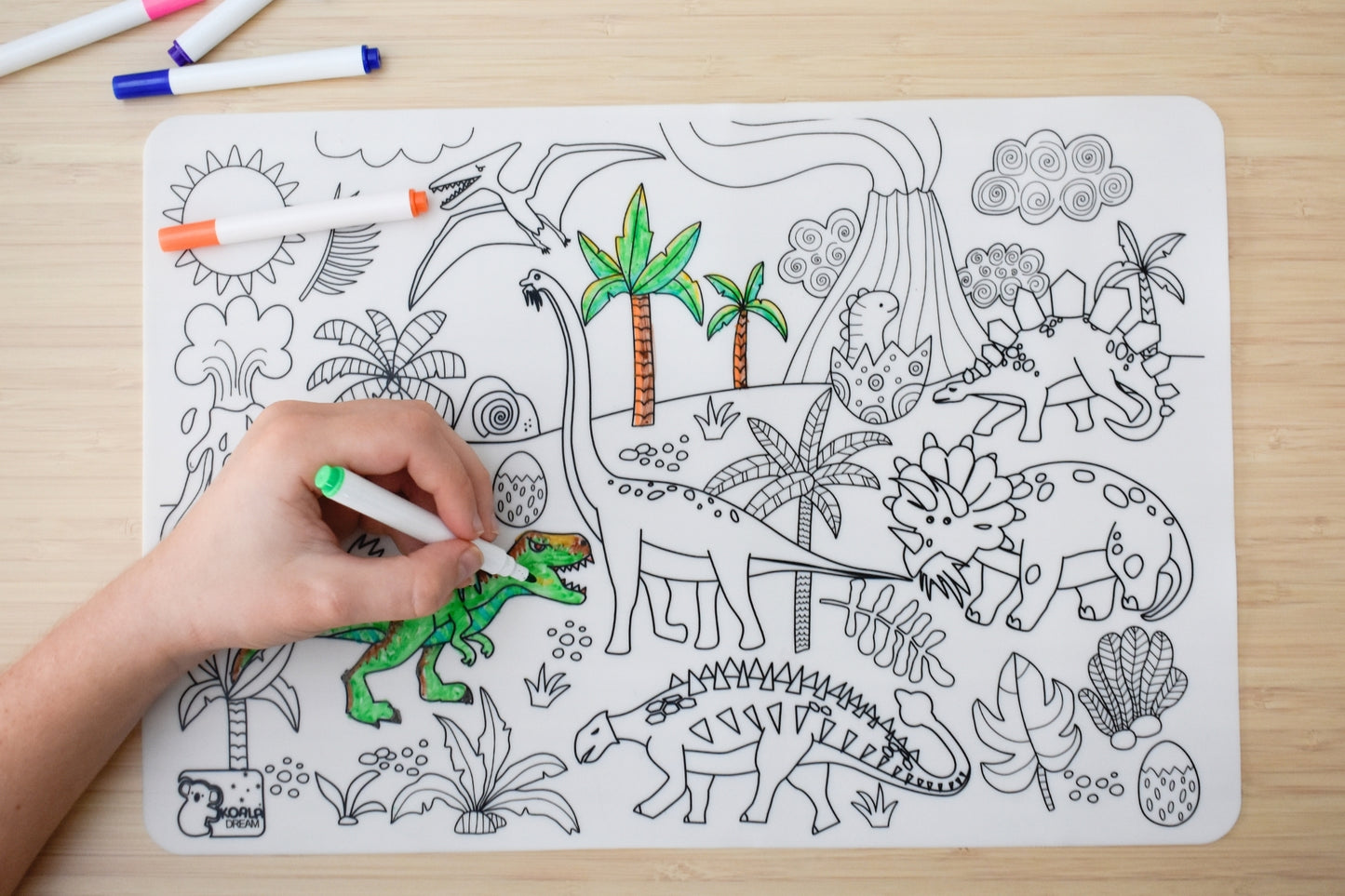 Koala Dream Silicone Drawing Mat Dinosaurs