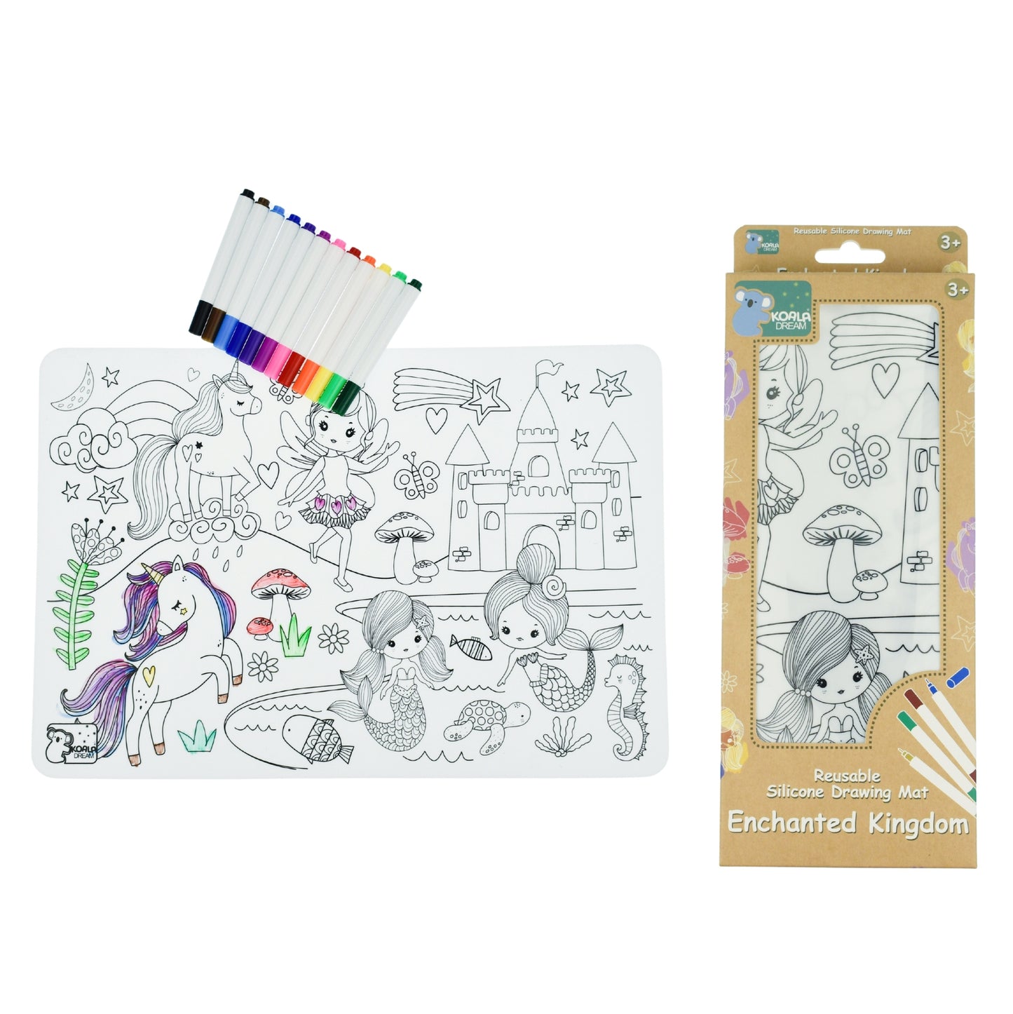 Koala Dream Silicone Drawing Mat Enchanted Kingdom