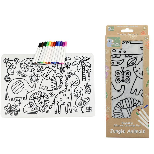 Koala Dream Silicone Drawing Mat Jungle Animals
