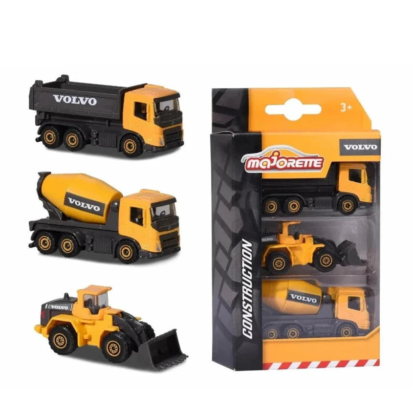 Majorette Volvo Construction 3 Pack V1