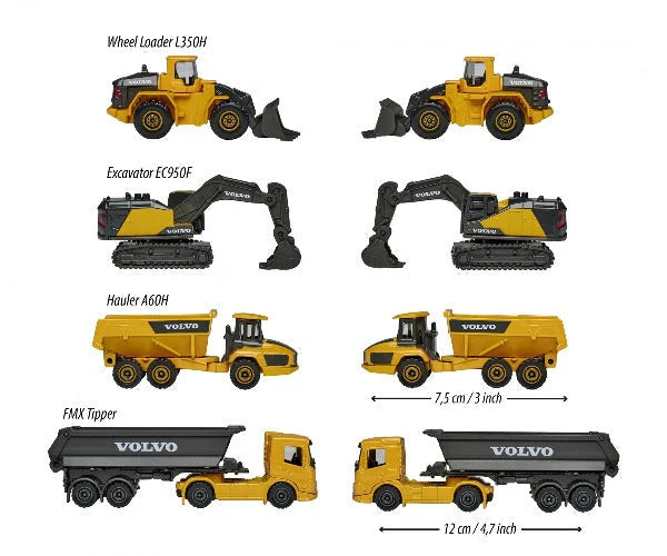 Majorette Volvo Construction Gift Pack