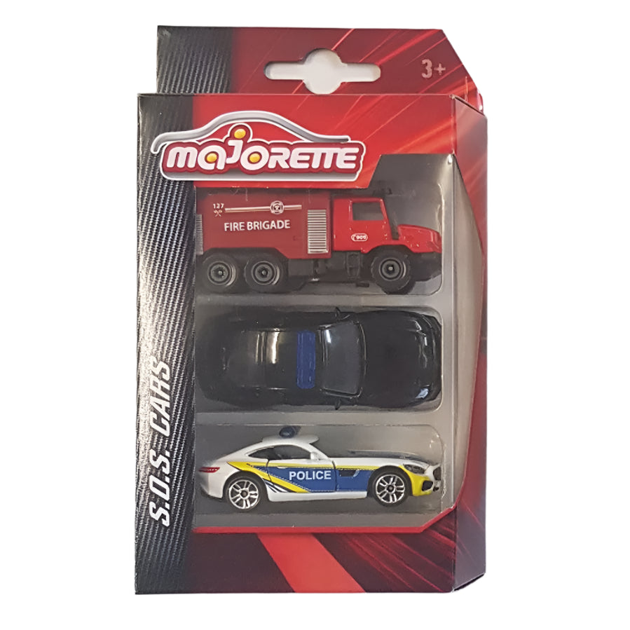 Majorette SOS Cars 3 Pack V1