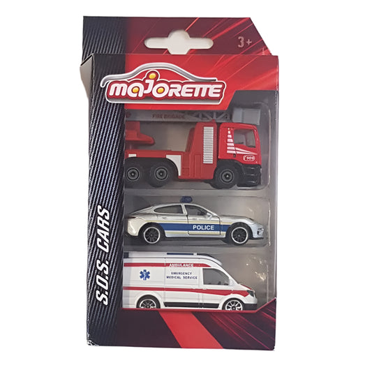 Majorette SOS Cars 3 Pack V2