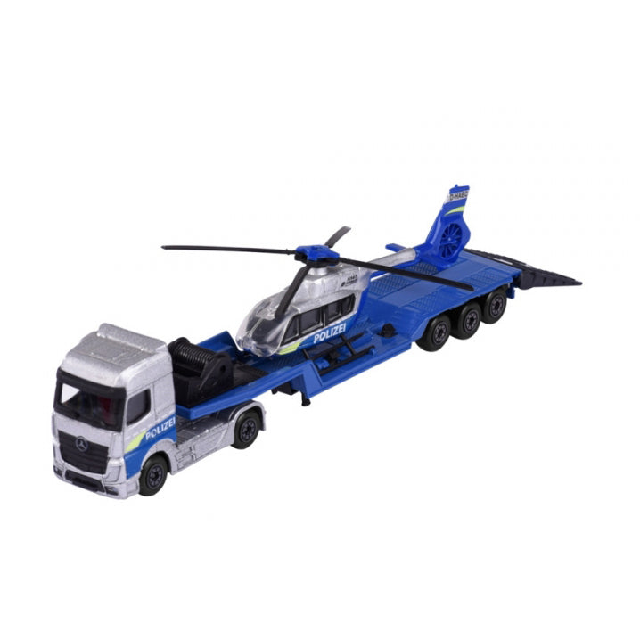 Majorette Volvo Transporter Helicopter